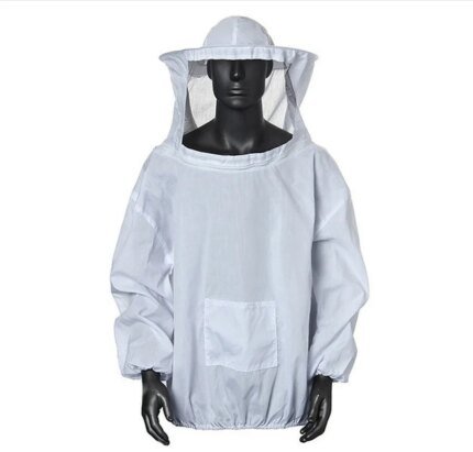 Protective Beekeeping Jacket Veil Smock Equipment Beekeeping Hat Sleeve Beekeeper Suit Apiculture Bee Dress