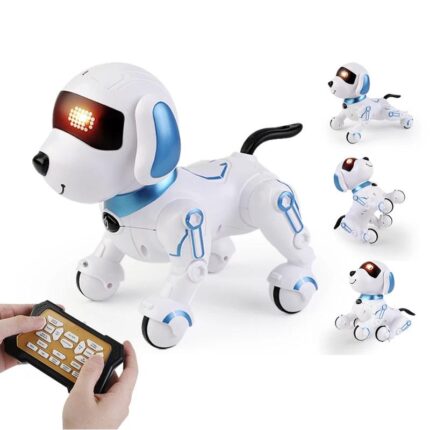 RC Robot Electronic Stunt Dog Toys Voice Command Programmable Touch-sense With Music Song Robot Dog for Children's Gifts