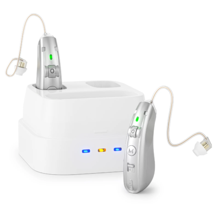 Rechargeable USB Hearing Aid Behind the Ear Sound Amplifier Elderly Noise Cancelling Deaf Care with Charging case