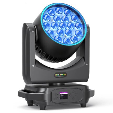 RGBW LED Moving Head Light Beam Focusing Light Dyeing Projection Light DMX512 Stage Light Effect for KTV Disco Bar Party