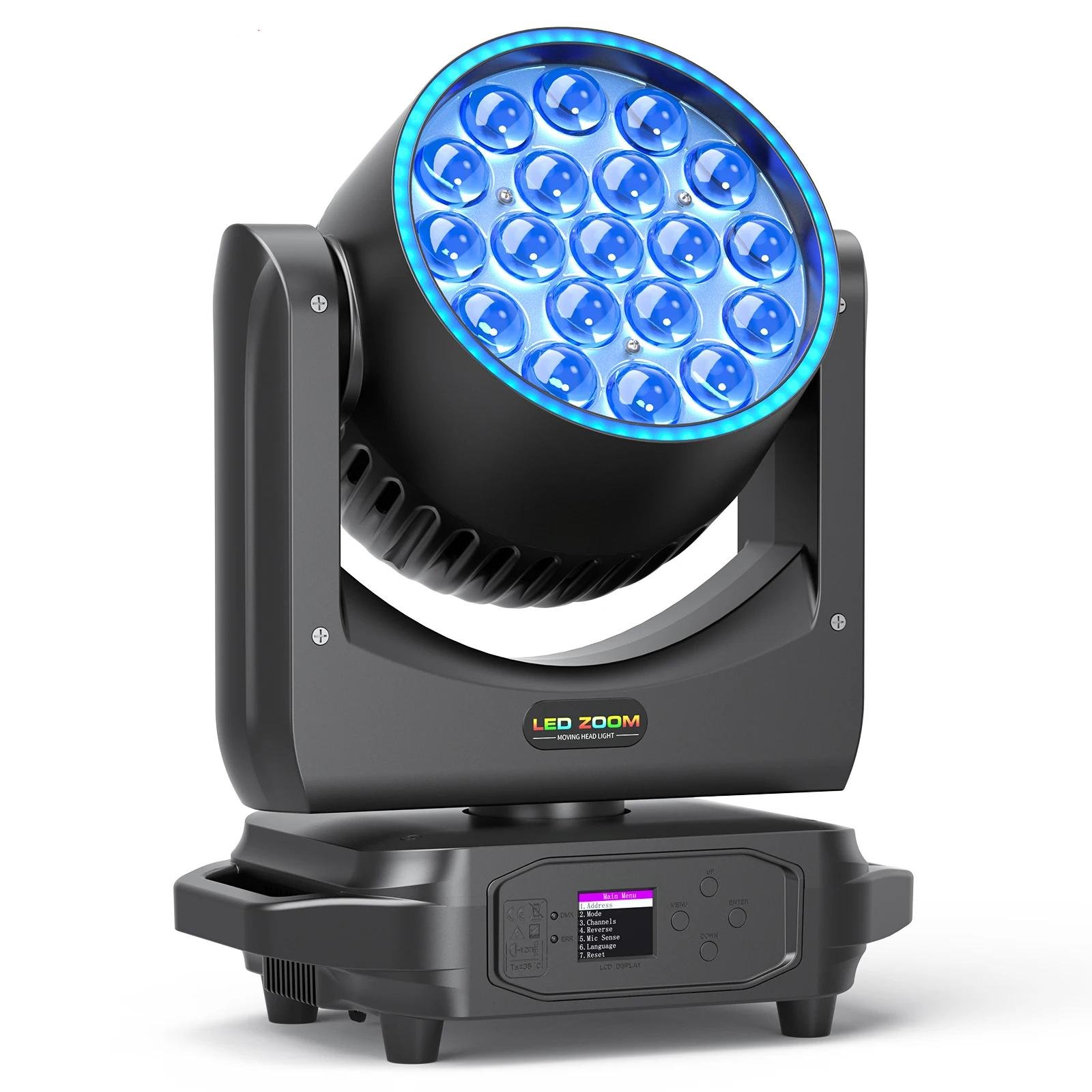 RGBW LED Moving Head Light Beam Focusing Light Dyeing Projection Light DMX512 Stage Light Effect for KTV Disco Bar Party RGBW LED Moving Head Light Beam Focusing Light Dyeing Projection Light DMX512 Stage Light Effect for KTV Disco Bar Party