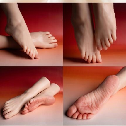 Silicone Feet Model Realistic Fake Foot Female Mannequin Display Jewerly Sandal Shoe Sock Art Sketch Nail