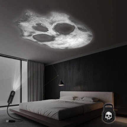 Skull Projection Lamp, USB Lighting Night Light