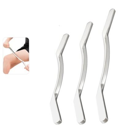 Sport Stainless Steel Long Gua Sha Tool-Guasha Long Bar Muscle Scraping Massage Tools-Help Relieve Sore Muscles Soft Tissue