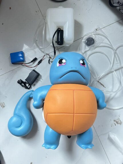 Squirtle Water Spraying Toy Large Size Cute Collectible Action Figure Jenny Car Accessory Popular Anime Model Hand Figure
