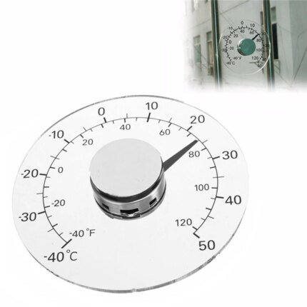 Temperature Mesurement Tester Meter Display Temperature Humidity Meter Waterproof Clear Outdoor Window Thermometer