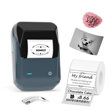 Thermal Label Printer Wireless Self-adhesive Pocket Bluetooth Inkless Label Maker for Business Price-Tag Sticker