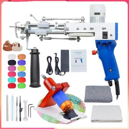 Tufting Gun 2 in 1 Set Electric Carpet Tufting Gun Electric Carpet tapis Knitting Tufting Pistol Weaving Flocking Rug Machine