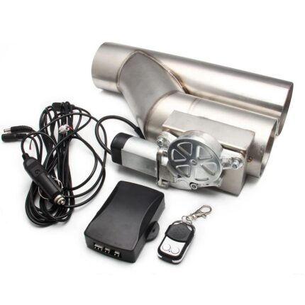 Universal 2.5'' 3" Electric Exhaust Cutout Valve Y Pipe Exhaust Pipe Single Valve System with Controller Remote Kit