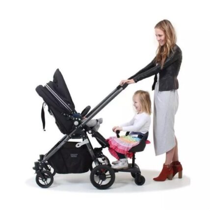 Universal Strollers Step Board Adapter with Seat Second Child Jogger Twins Scooter Baby Pram Hitchhiker Bumper