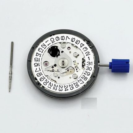 White/Black Calendar 24 Jewels NH35 Mechanical Movement High Accuracy Winding NH35 Automatic Self-winding Stem Set