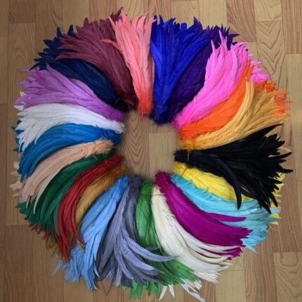Wholesales 500PCS Rooster Tail Feathers 14-16inches 35-40CM 25-30CM 30-35CM For Colored Costume&Mask