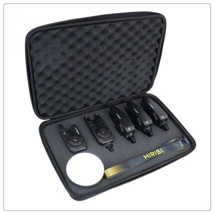 Wireless Carp Fishing Alarm Set with Camping Light Waterproof Bite Alarm Indicator S7-4D Fishing Accessories
