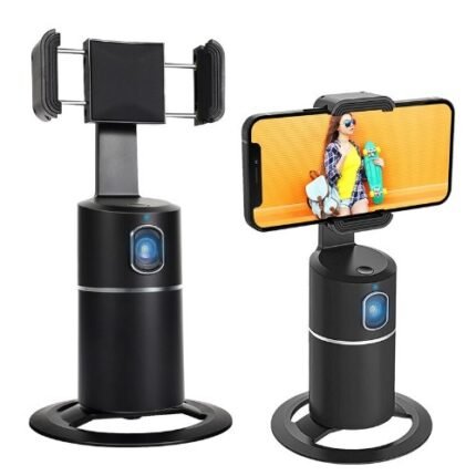 Auto Face Tracking Phone Holder Tripod Stand Smart Selfie Stick 360 Rotation Fast Face & Object Tracking Cameraman Robot Mount