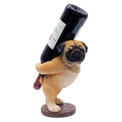 Cute Pug Dog Wine Holder