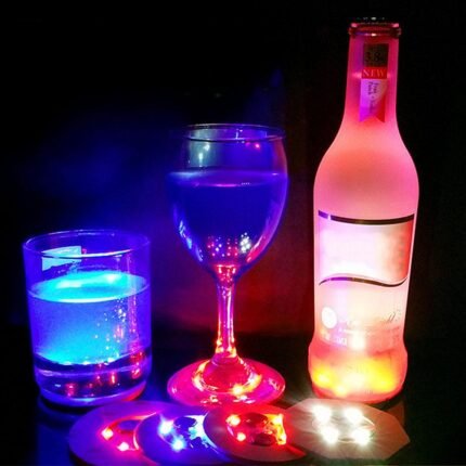 LED Light Coaster Drink Mat (10 pcs)
