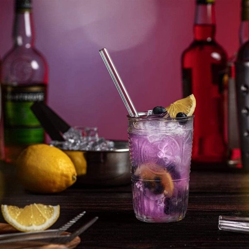 Glass Reusable Cocktail Straws (4 pcs) - Image 5