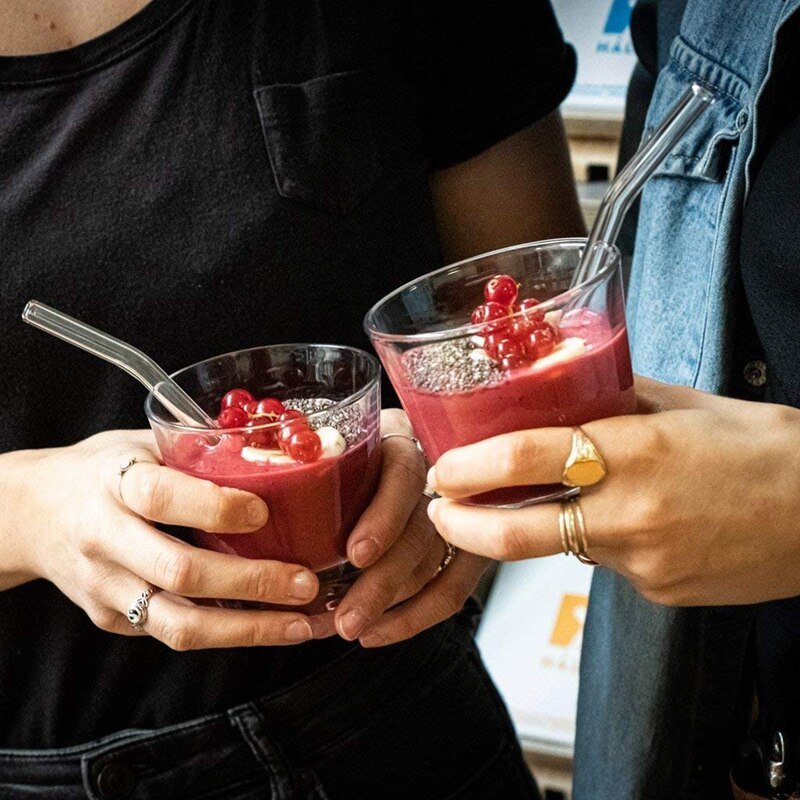 Glass Reusable Cocktail Straws (4 pcs) - Image 3