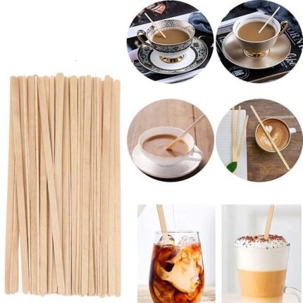 Wooden Disposable Coffee Stirrers (50 pcs)