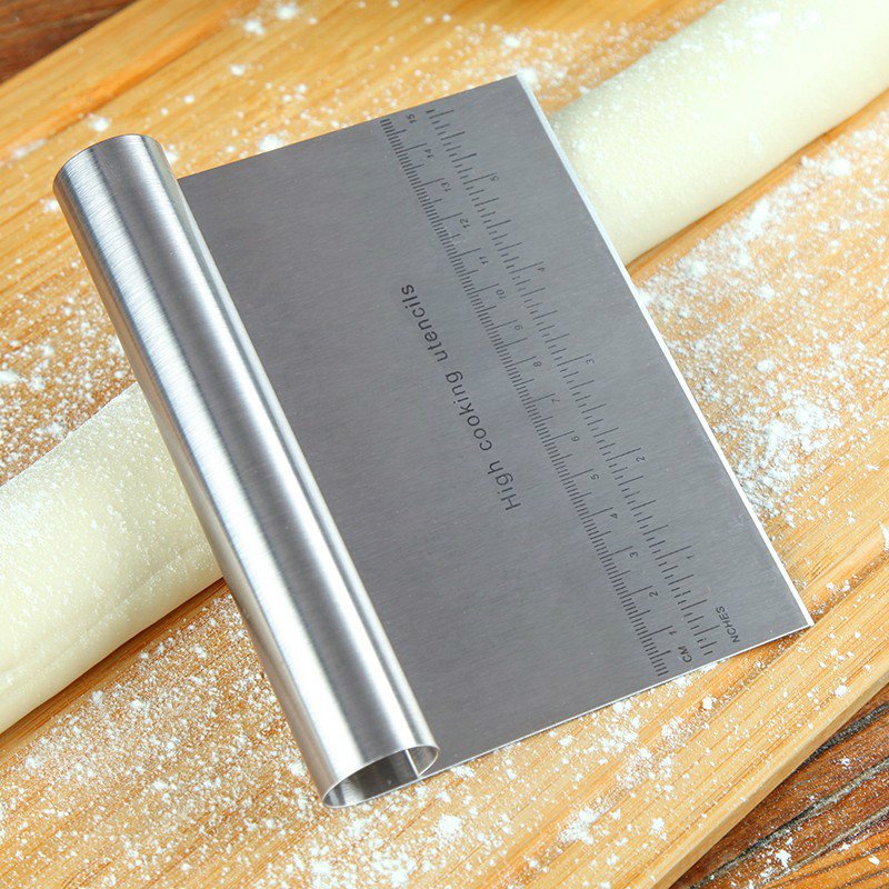 Stainless Steel Dough Cutter with Ruler - Image 5