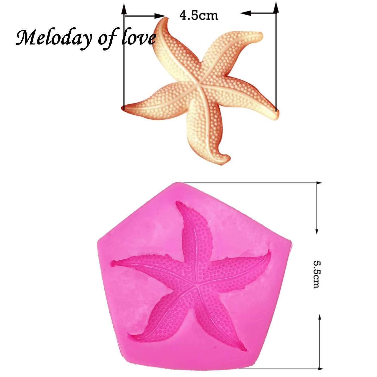Oven Safe Silicone Star Fish Mold - Image 5