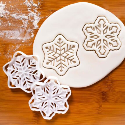 Food Grade Plastic Snowflake Cookie Stamp