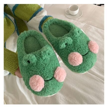 Cute Indoor Frog Slippers
