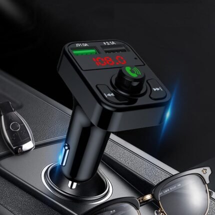 Car Bluetooth 5.0 FM Transmitter Wireless Handsfree Audio Receiver Auto MP3 Player 2.1A Dual USB Fast Charger Car Accessories