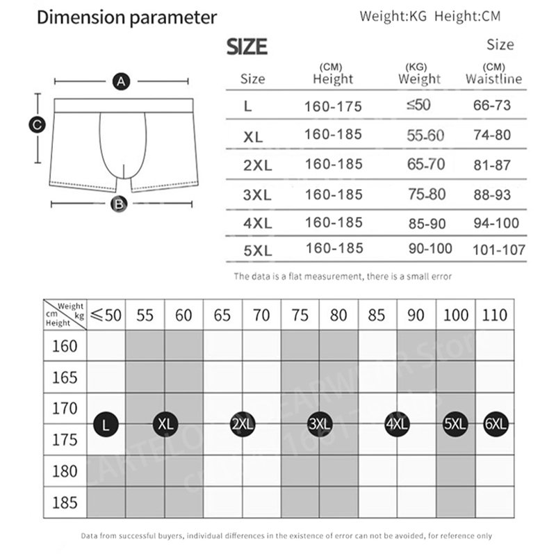 3pcs/set Men’s Underwear Graphene 3A Antibacterial Underpants Pure Cotton Men Boxer Shorts Moisture Absorbent Elastic Male Panties - Image 6