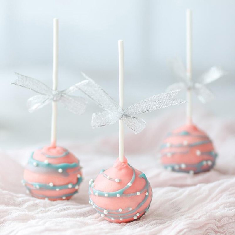 White Paper Cake Ball Sticks (100 pcs) - Image 6