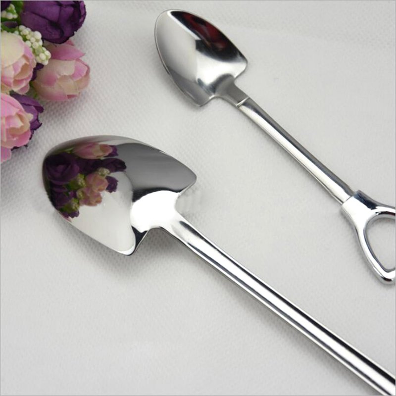 Stainless Steel Shovel Shaped Spoon - Image 6