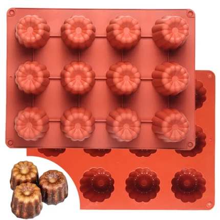 Non Stick Silicone Canele Mold for Baking