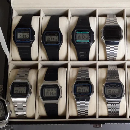 Fashion Digital Watches Luxury Stainless Steel Link Bracelet Wrist Watch Band Business Electronic Clock