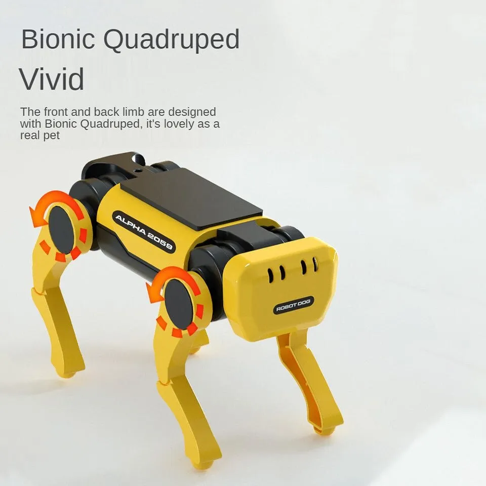 Solar Powered Electric Mechanical Dog Robot Science Technolog Educational Diy Assembly Toys Kids Intellectual Development Gifts - Image 3