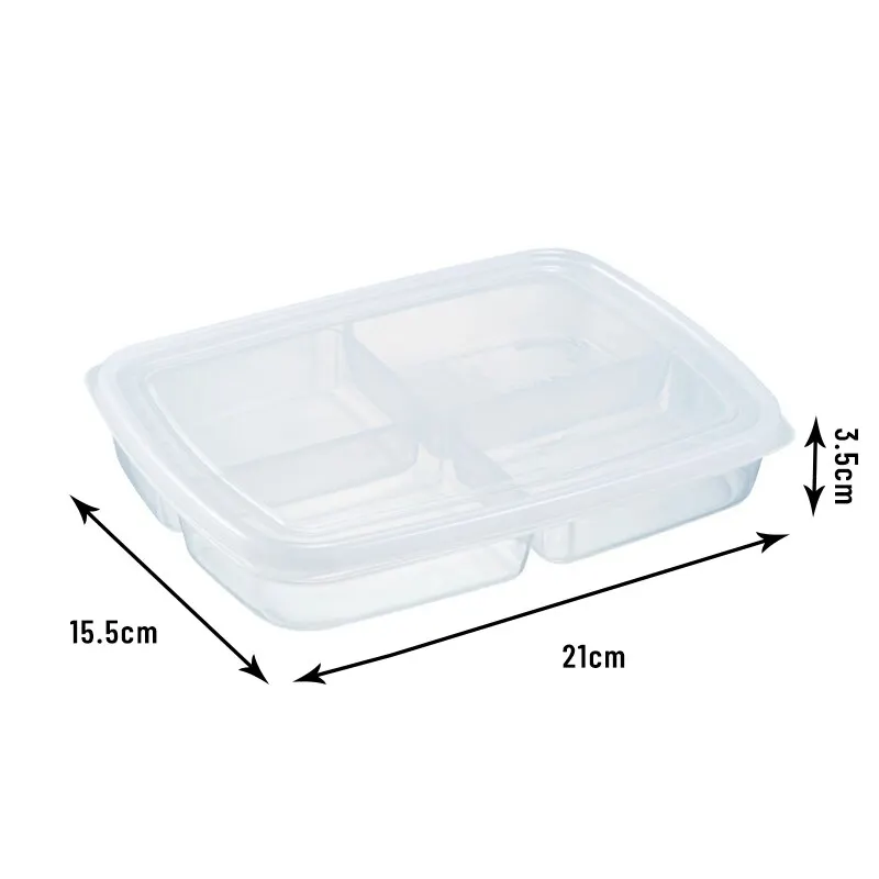 Transparent Four Grid Refrigerator Large Capacity Storage Box Frozen Meat Compartment Food Sub-packed Kitchen Tools - Image 6