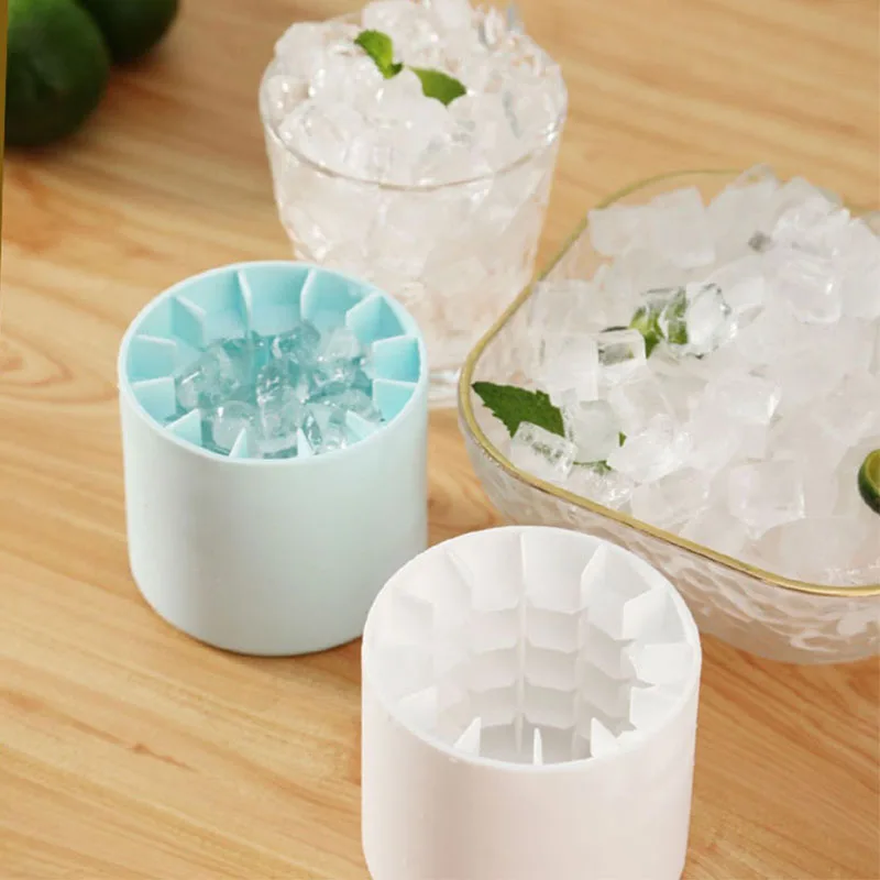 Ice Bucket Silicone Ice Cube Mold Round Ice Bucket Summer Homemade DIY Refrigerator Freeze Ice Maker Creative Ice Cube Mold Barware Tools - Image 5