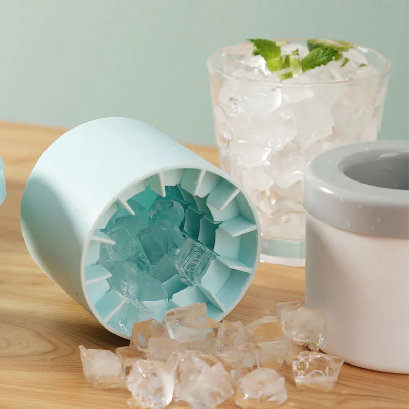 Ice Bucket Silicone Ice Cube Mold Round Ice Bucket Summer Homemade DIY Refrigerator Freeze Ice Maker Creative Ice Cube Mold Barware Tools - Image 4