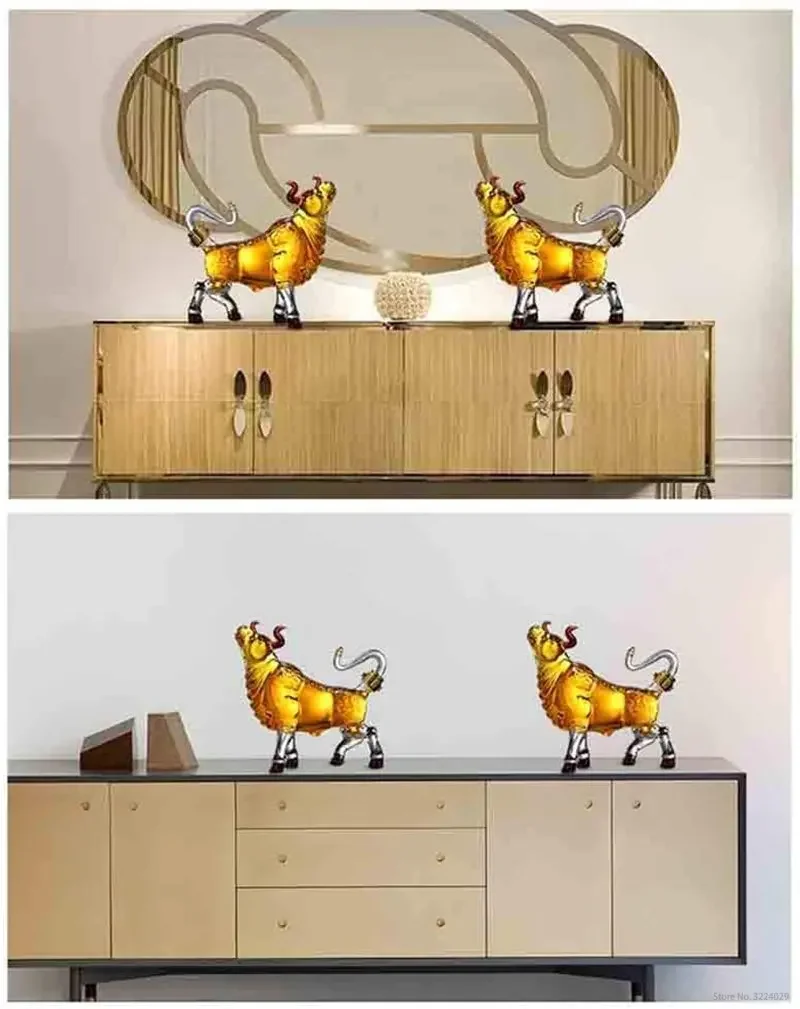 Novelty Animal Cow Shaped Style Home Bar Whiskey Decanter for Liquor Scotch Bourbon - Image 4