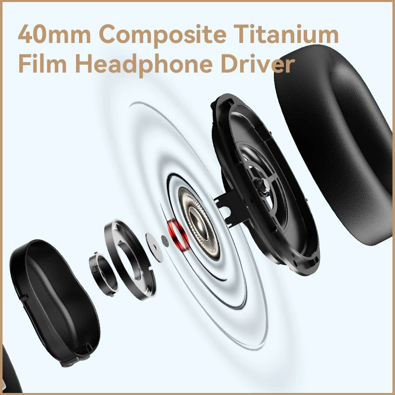 Active Noise Cancelling Wireless Headphones Bluetooth 5.3 Headset Hi-Res Wireless 55hrs Playback 4 Microphones - Image 4