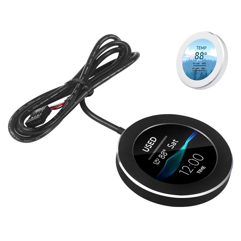 2.1 Inch IPS Secondary Screen 480×480 USB Water-Cooled Round LCD CPU GPU RAM HDD Monitoring Freely AIDA64 MINI PC Gamer Display - Image 7