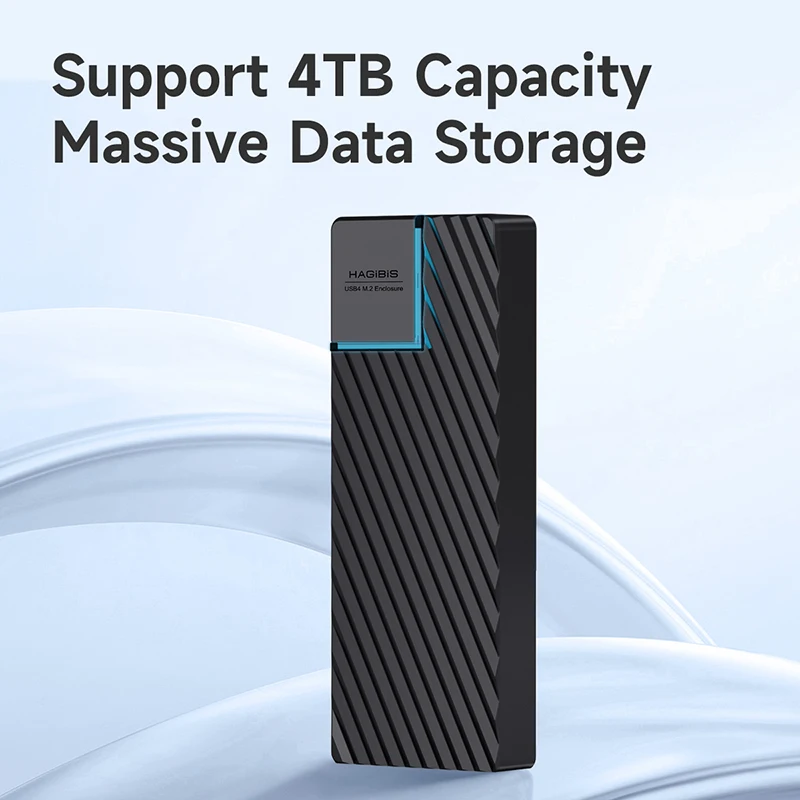 USB 4.0 40Gbps M.2 NVMe SSD Enclosure Compatible with Thunderbolt 4/3 USB 3.2/3.1/3.0 ASM2464 External Hard Drive Case - Image 5