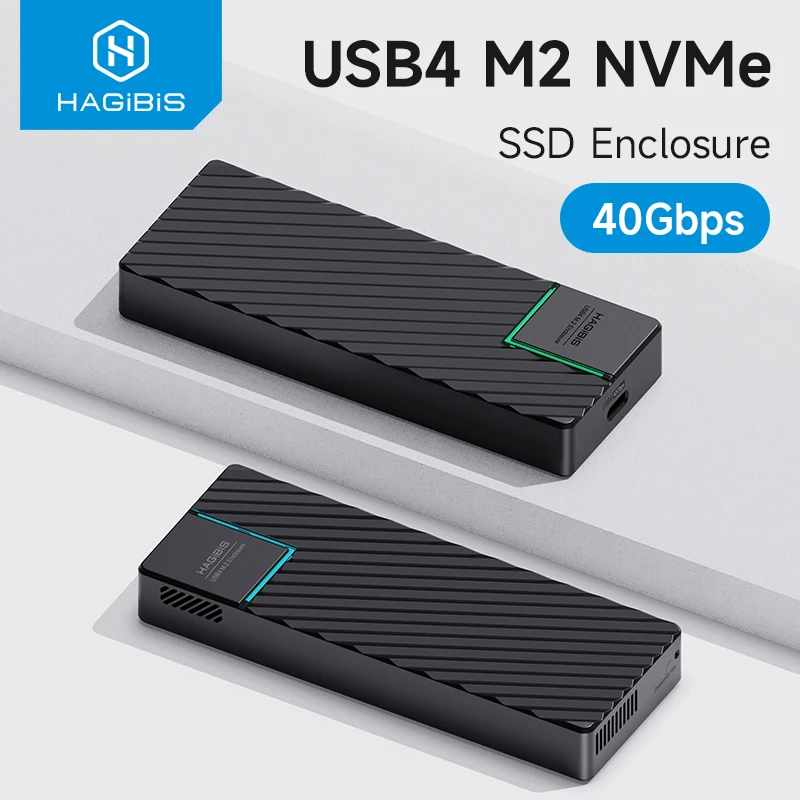 USB 4.0 40Gbps M.2 NVMe SSD Enclosure Compatible with Thunderbolt 4/3 USB 3.2/3.1/3.0 ASM2464 External Hard Drive Case - Image 2