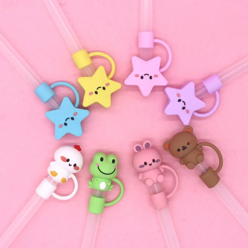 Adorable Design Straw Cap Cover - Image 4