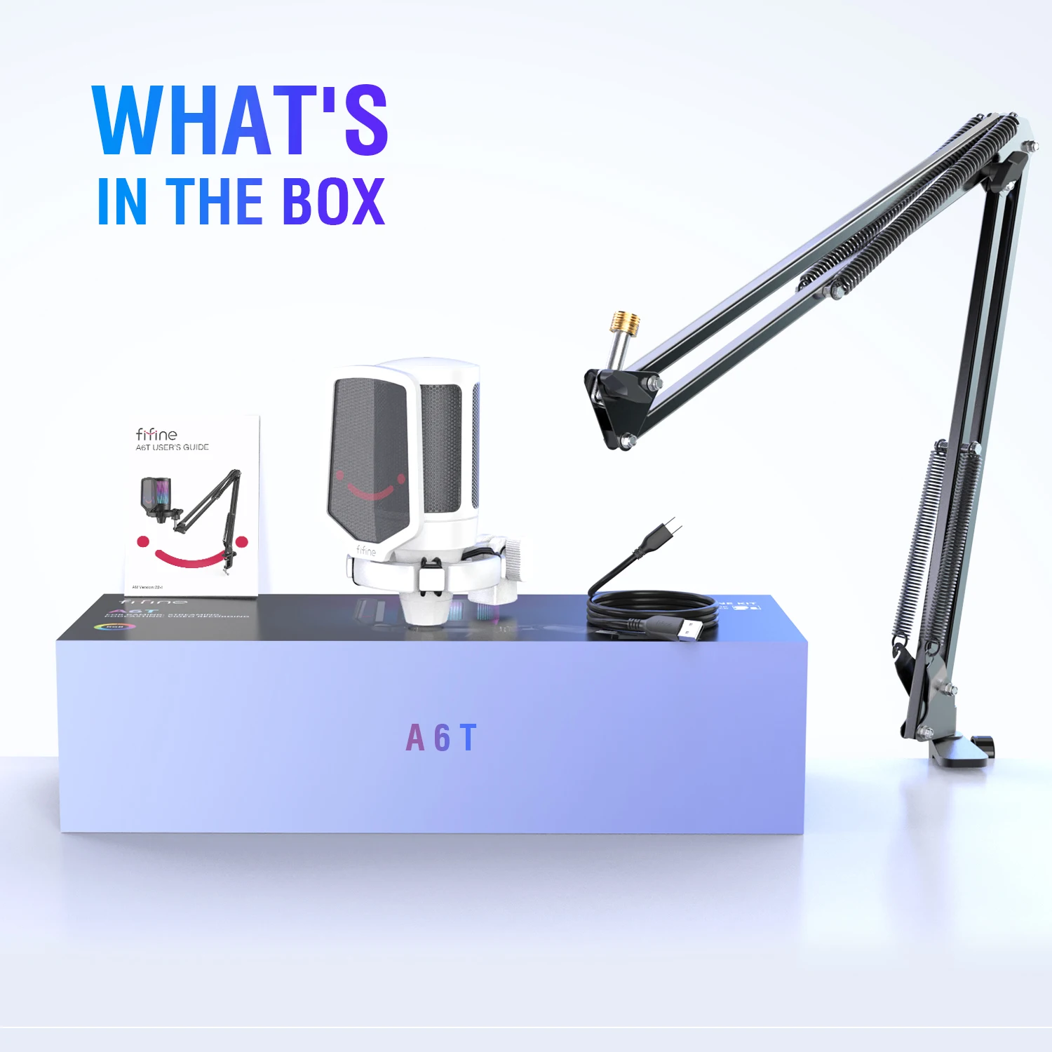 USB Gaming Microphone Kit for PC PS4 PS5 Condenser Cardioid Mic Set with Mute Button with RGB and Arm Stand for Streaming Video - Image 6