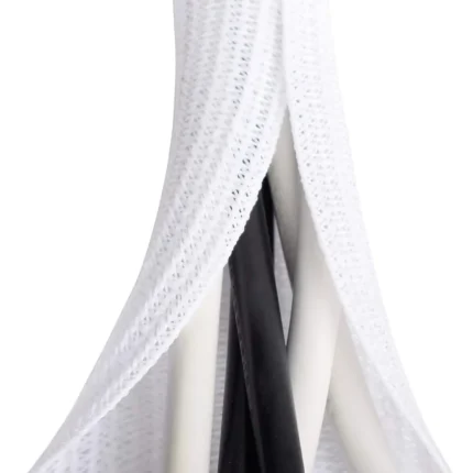 White Cable Sleeve, Cable Organizer for Desk PC TV Computer, Wire Protector Cable Wrap Cover, Cord Management for Home Office