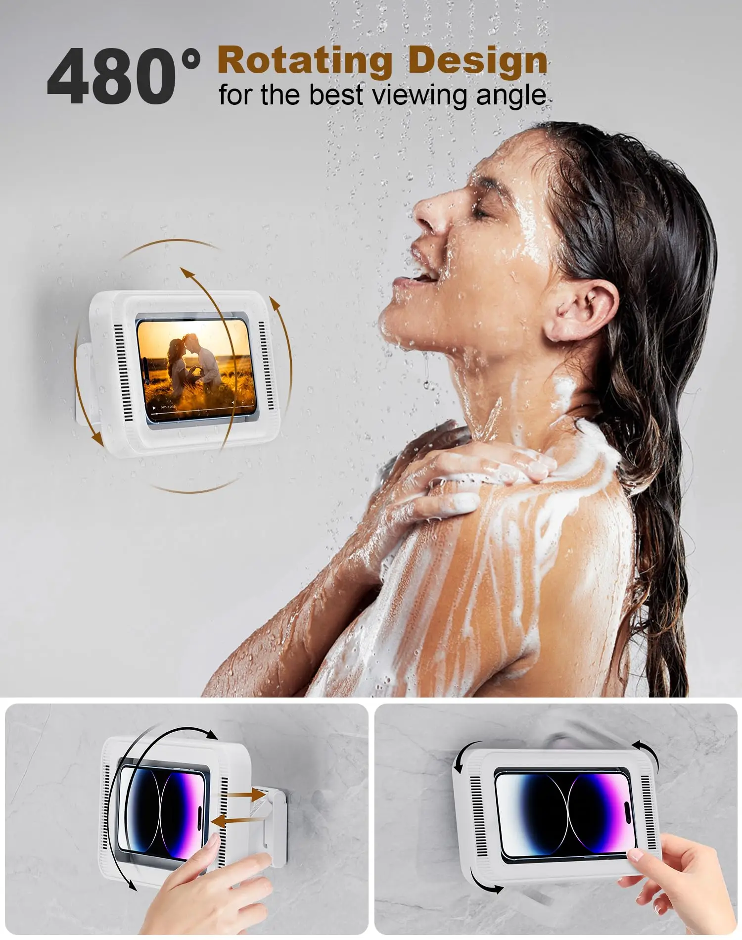 Waterproof Anti Fog Shower Holder for Phone - Image 4