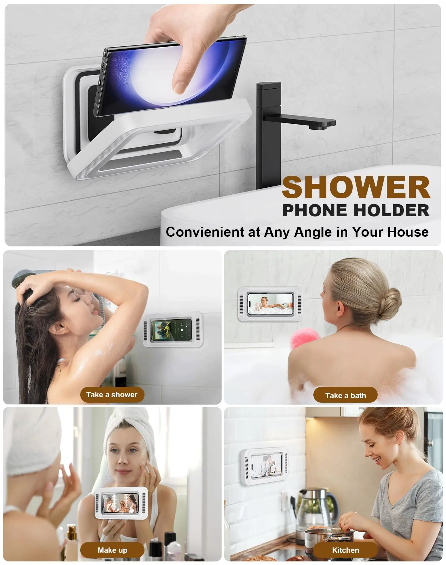 Waterproof Anti Fog Shower Holder for Phone - Image 6