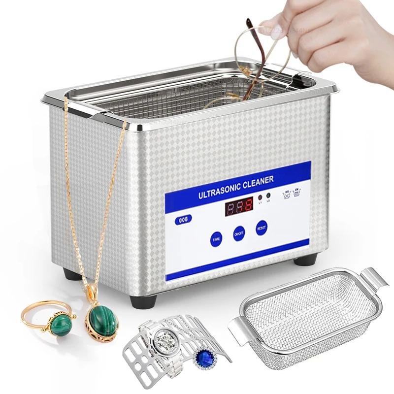 Ultrasonic Cleaner Ultrasound Glasses Jewelry Cleaner 40KHZ High Frequency Ultrasonic Washing Bath for Glasses Jewelry Cleaning