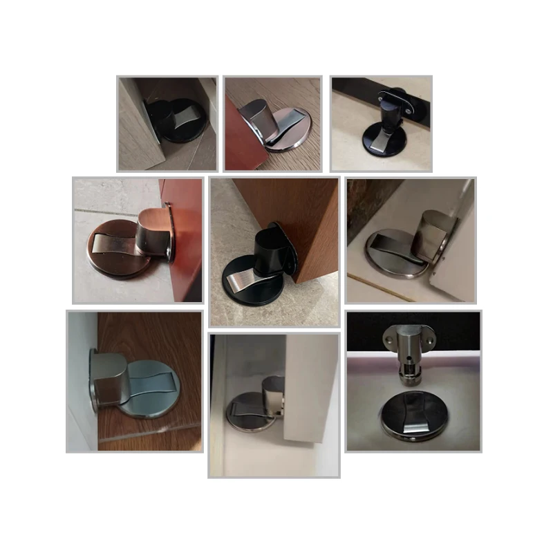 Perforation-Free Stainless Steel Door Stop Strong Magnetic Crash Proof Door Stop Lnvisible Bathroom Floor Door Stop Furniture - Image 6