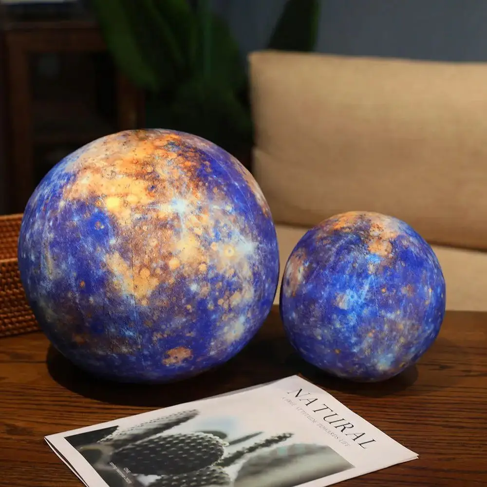 Lifelike Solar System Planet Earth Sun Mars Plush Toy Stuffed Mercury Jupiter Saturn Uranus Neptune Round Ball Throw Pillow - Image 6